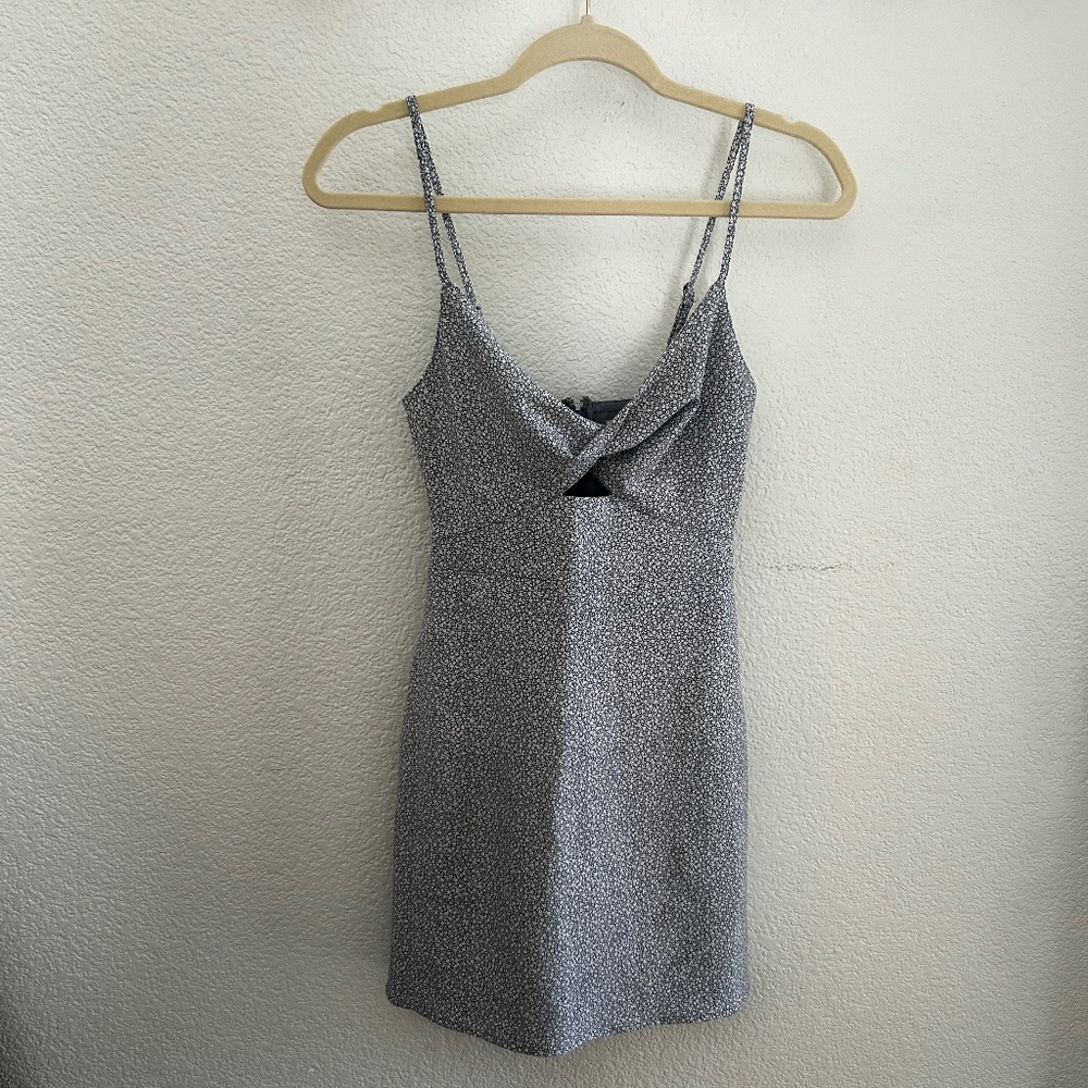 Blue Abercrombie Floral Mini Dress